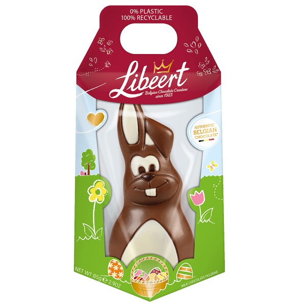 Libeert Mr. Nibbles Milk Chocolate Bunny Box Chicago Importing Company